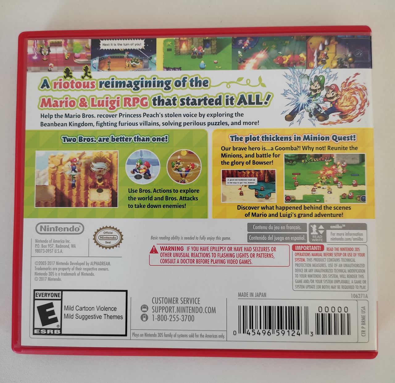 Mario & Luigi: SuperStar Saga + Bowser's Minions - Nintendo 3DS