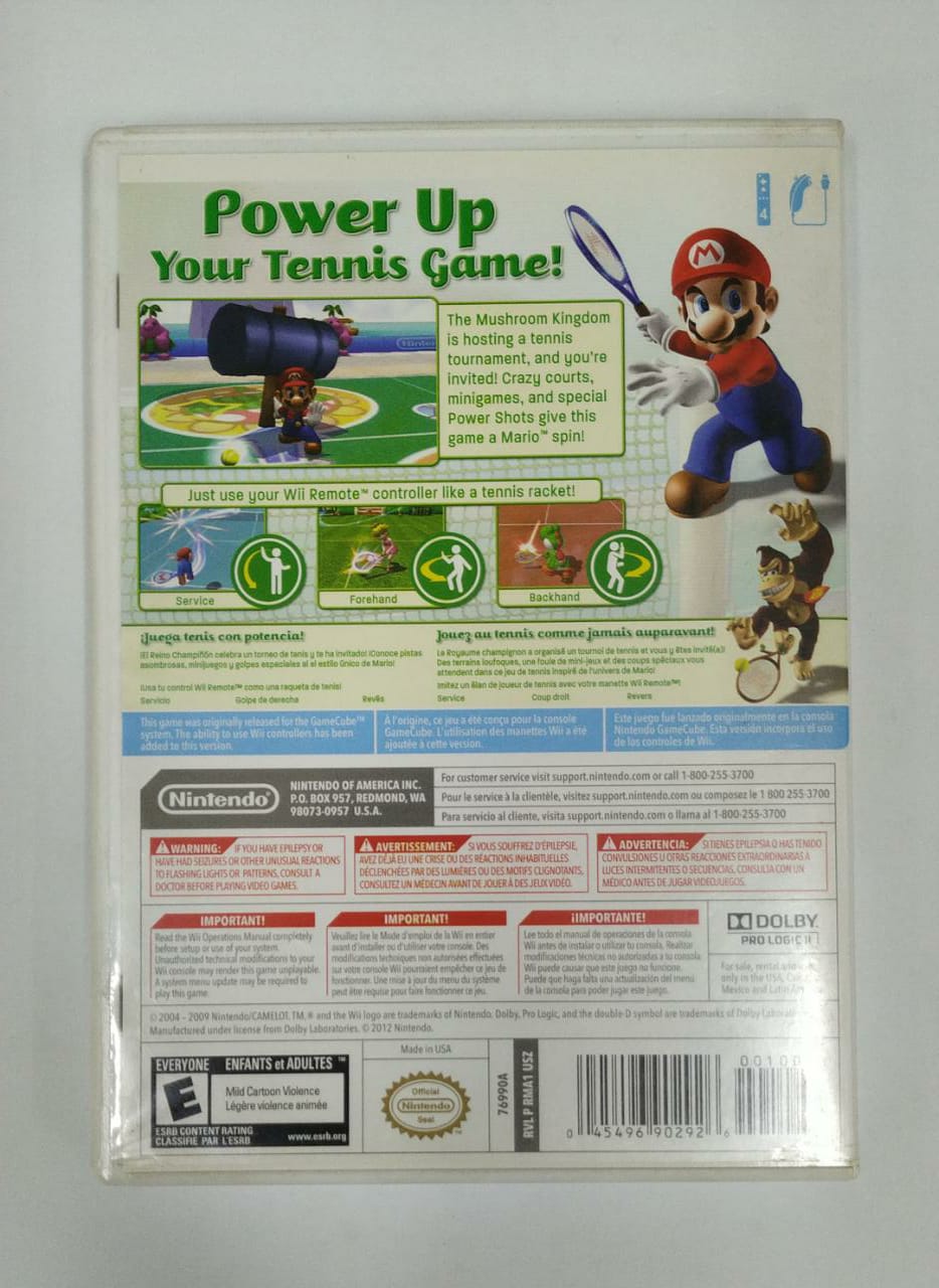 Mario Power Tennis - Nintendo Wii - Usado