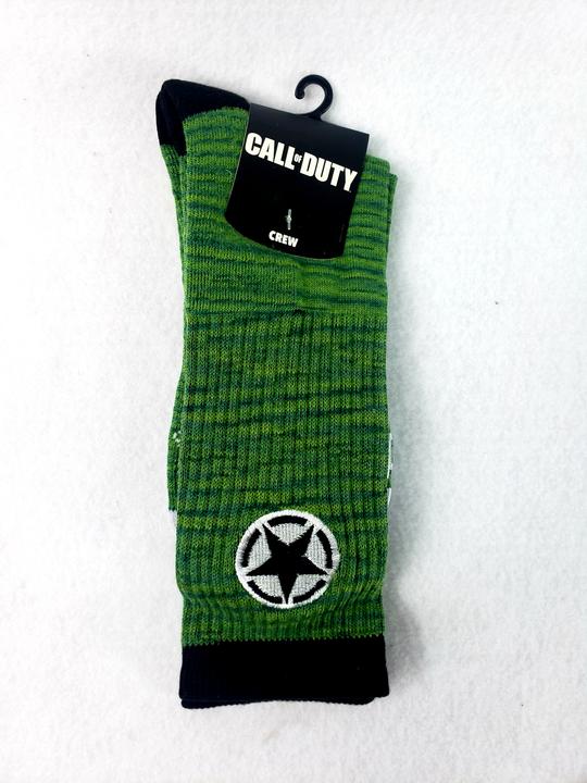 Meias Call Of Duty Green Star Green/Black (Envio Internacional)