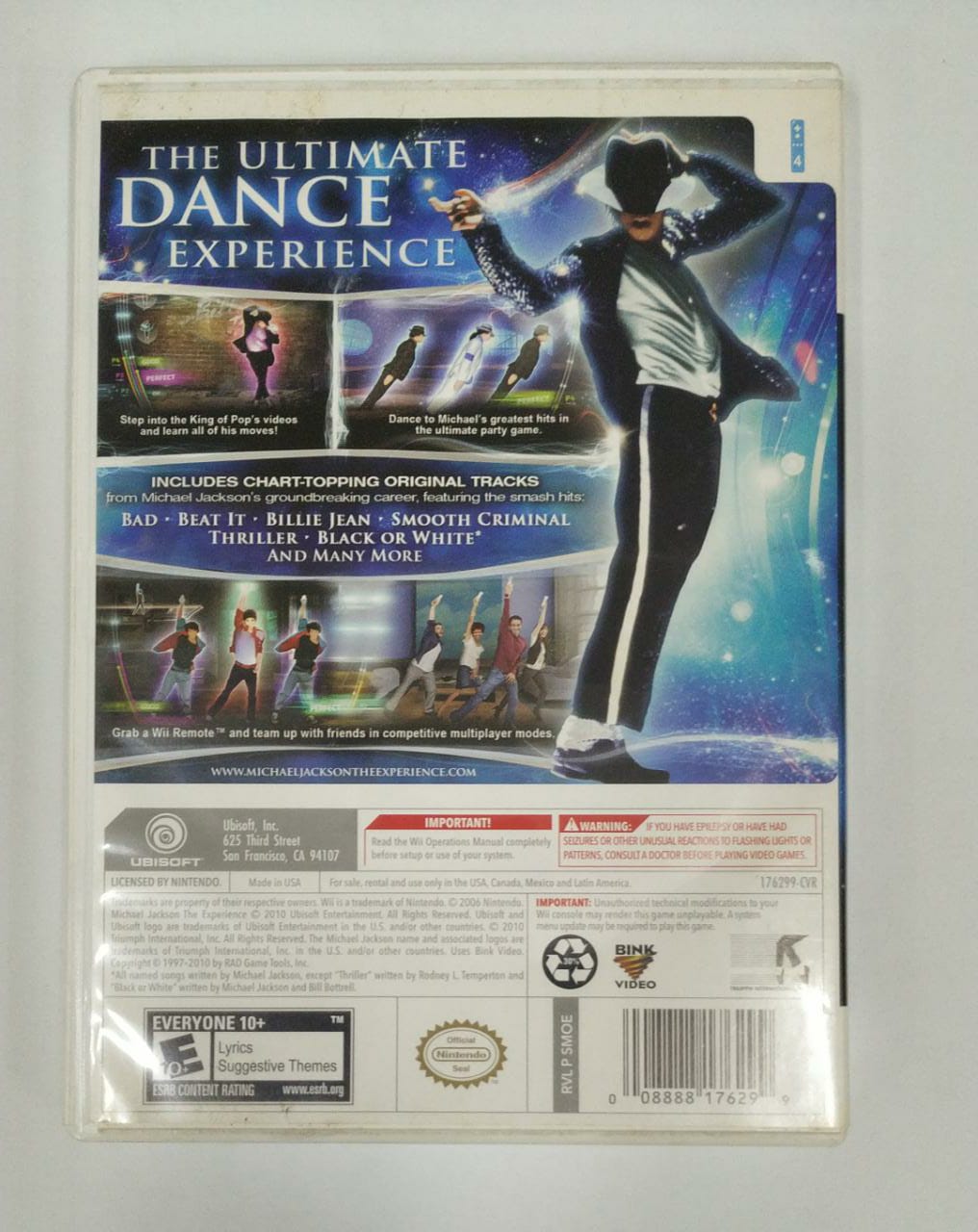 Michael Jackson: The Experience - Nintendo Wii - Usado