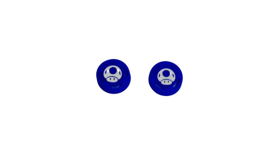 Par de Protetores Analógicos PROMO - Cogumelo Azul - Nintendo Switch