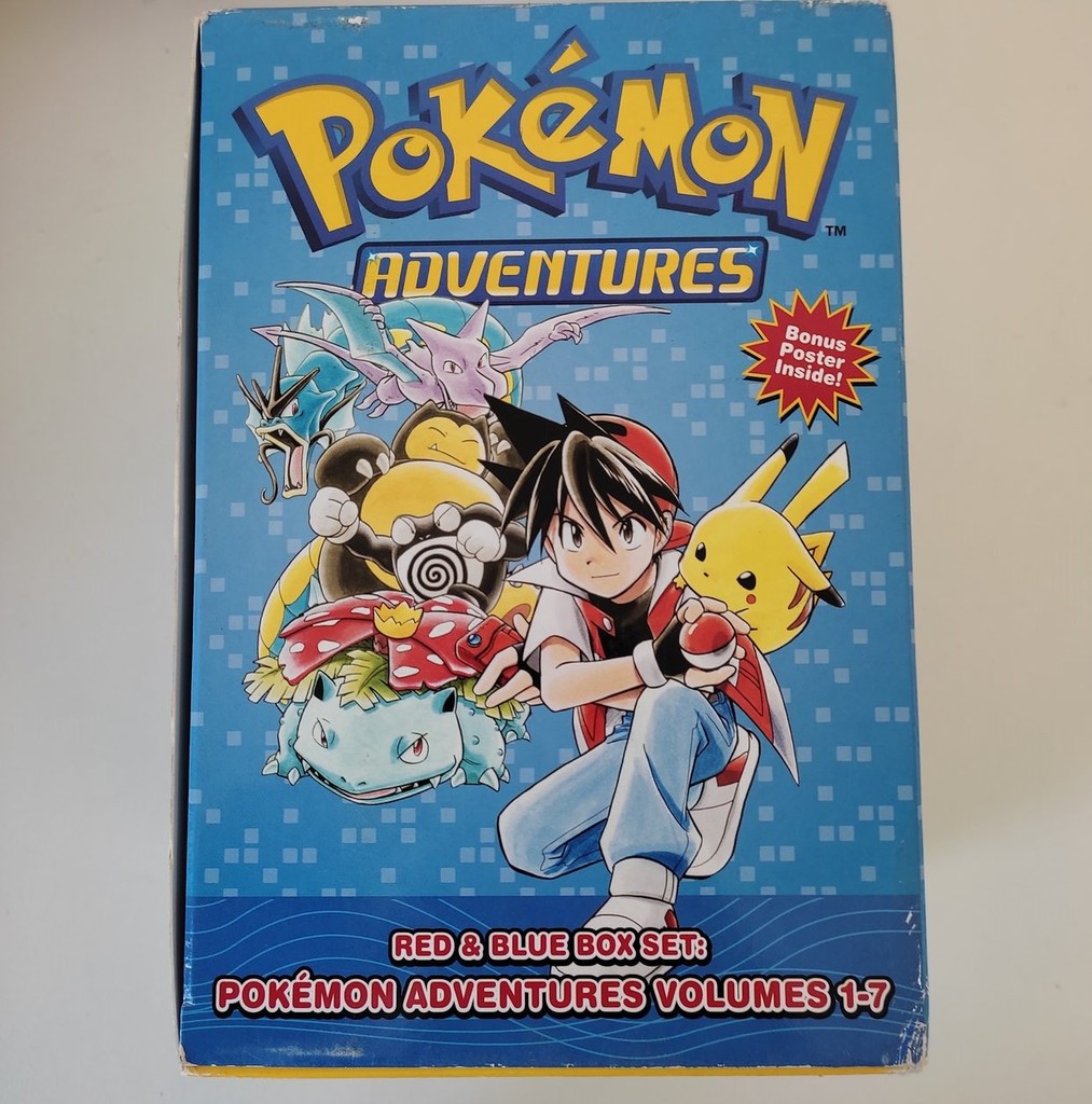 Pokémon Adventures Red & Blue - INGLÊS - Mangá BOX - Volumes 1-7 - Usado