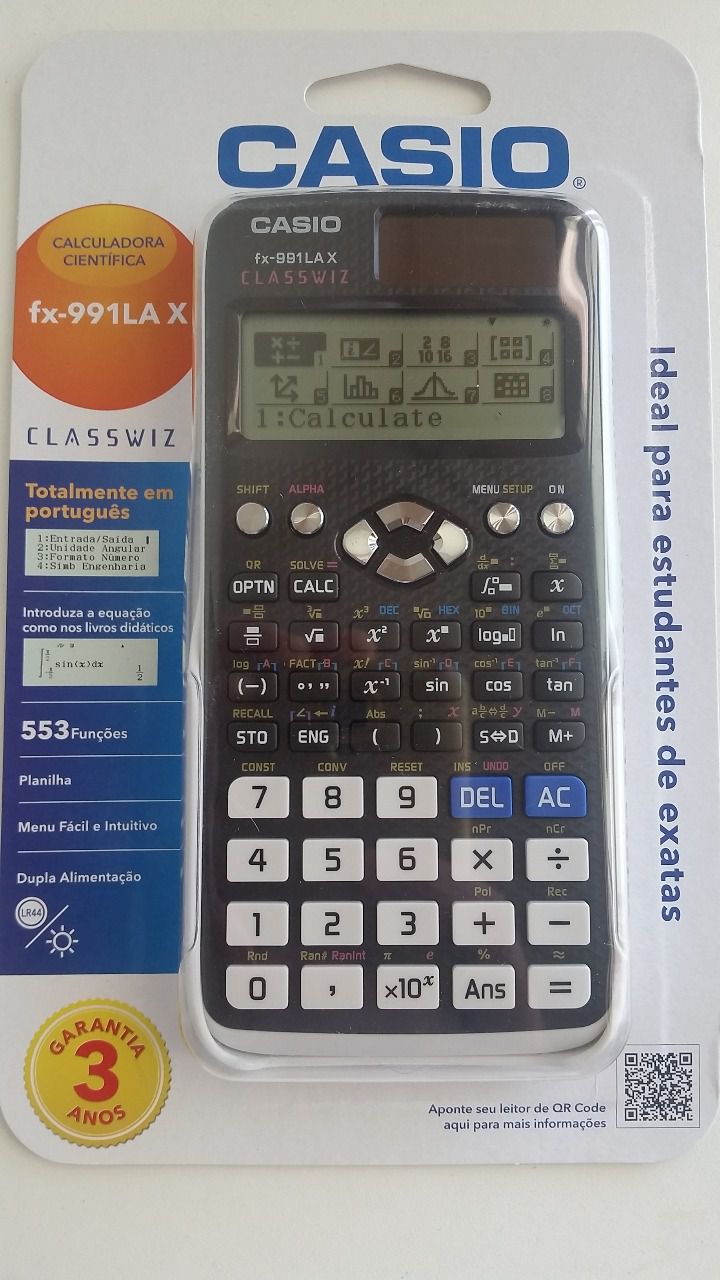 Kit 5 Calculadora Fx-991lax Classwiz 553 Funções - Casio