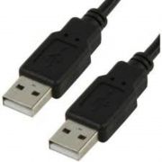 CABO USB 2.0 - USB MACHO A + USB A MACHO 2.0 - 1.80M - PRETO 018-3276