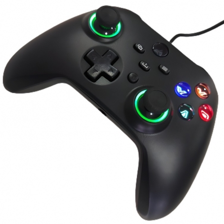 Controle Com Fio Para Computador Xbox One Series S X Led Usb