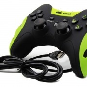 Controle Videogame Com Fio 2 Em 1 Ps3 Ou Pc Dualshock Joypad KP-4040 Knup Verde