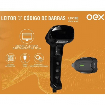 Leitor de Codigo de Barras e Qrcode OEX LC100
