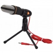 Microfone Condensador Com Suporte Tripé Xtrad Ch0803
