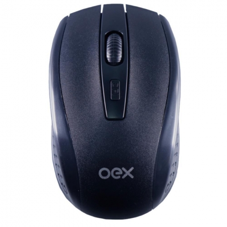 Mouse Curve Wireless com 4 botões OEX MS411 Preto