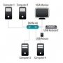 Chaveador Kvm Usb Switch 4 Portas Vga Usb 4 Cpu Em 1 Monitor