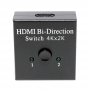 SWITCH HDMI BI-DIRECIONAL 4K C/ CHAVE 1X2 OU 2X1  KP-3474