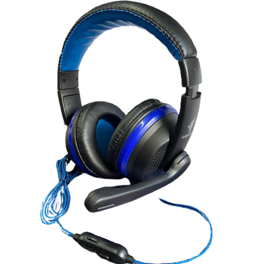 Fone De Ouvido Gamer Para Celular E Pc Tipo C Com Microfone GT-U200 Azul Golden