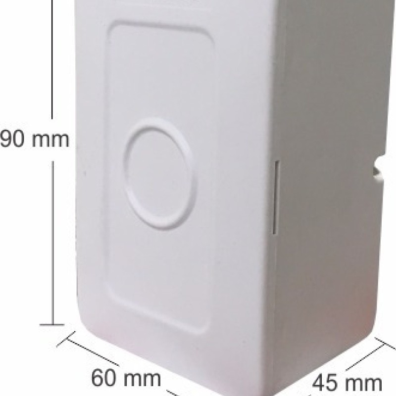 Mini Caixa de Sobrepor Retangular Para Organizar Câmeras De Segurança Multitoc Cftv