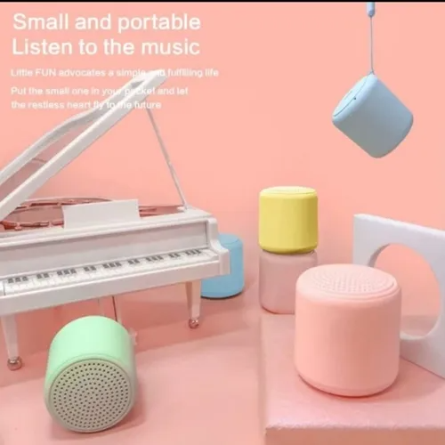 Mini Caixa De Som Inpods Little Fun Portátil Bluetooth LITTLEFUN Azul Claro