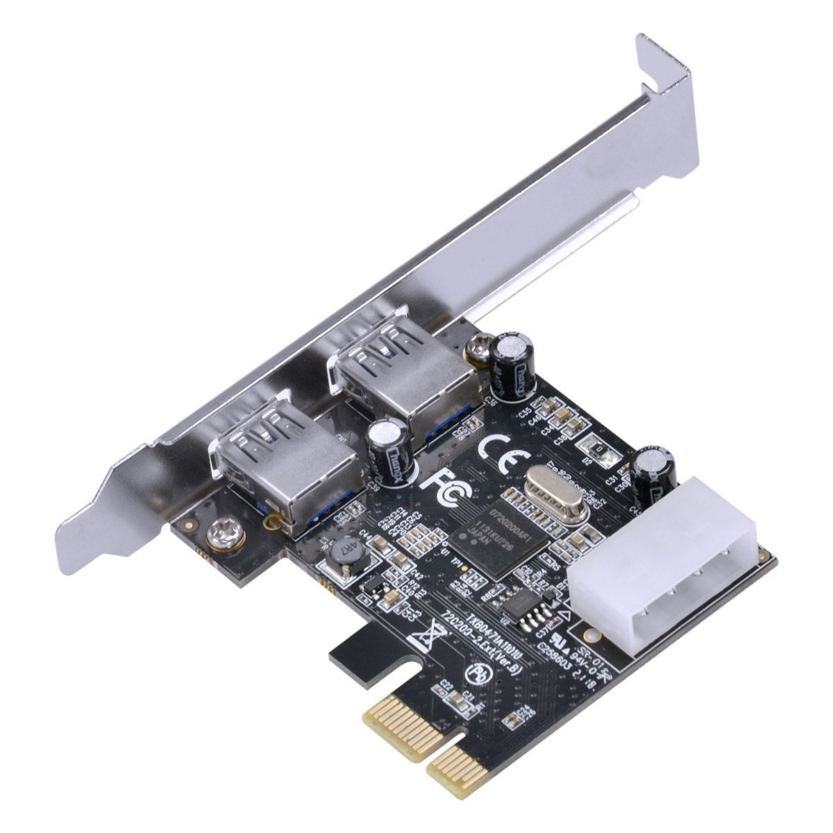 PLACA USB COM 2 USB 3.0 PCI EXPRESS PCI-E X1 COM LOW PROFILE INCLUSO - P2U30-LP vinik