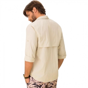 Camisa UV LINE Tenerife Manga Longa Masculino Areia Proteção Solar