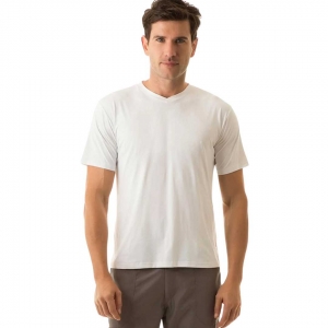 Camiseta UV LINE Sport Fit Lisa Manga Curta Masculino Branco Proteção Solar