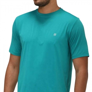 Camiseta UV LINE Uvpro Manga Curta Masculino Verde Hortelã Proteção Solar
