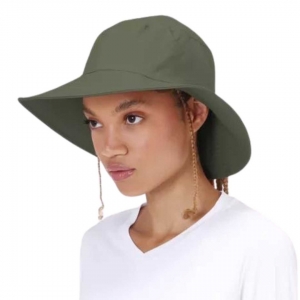 Chapéu UV LINE Califórnia Feminino Verde Militar Proteção Solar