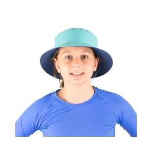 Chapéu UV LINE California Infantil Azul Piscina/Índigo Proteção Solar