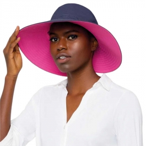 Chapéu UV LINE San Diego Feminino Marinho/Pink Proteção Solar