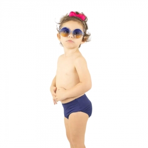 Sunkini UV LINE Hot Pant Infantil Marinho Proteção Solar