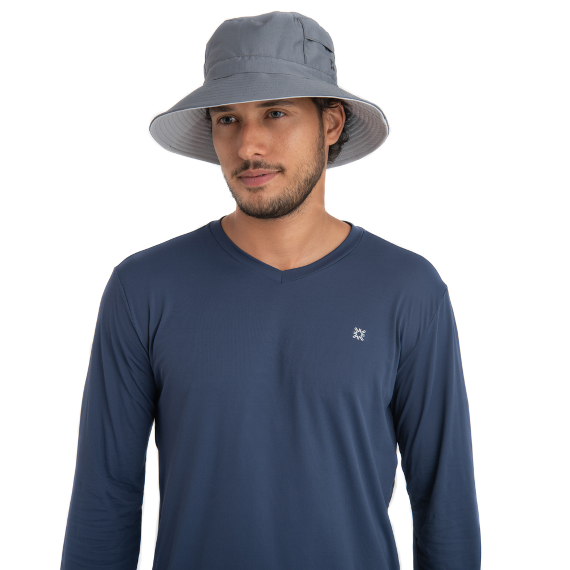 Chapéu UV LINE Austrália Masculino Chumbo/Areia Proteção Solar