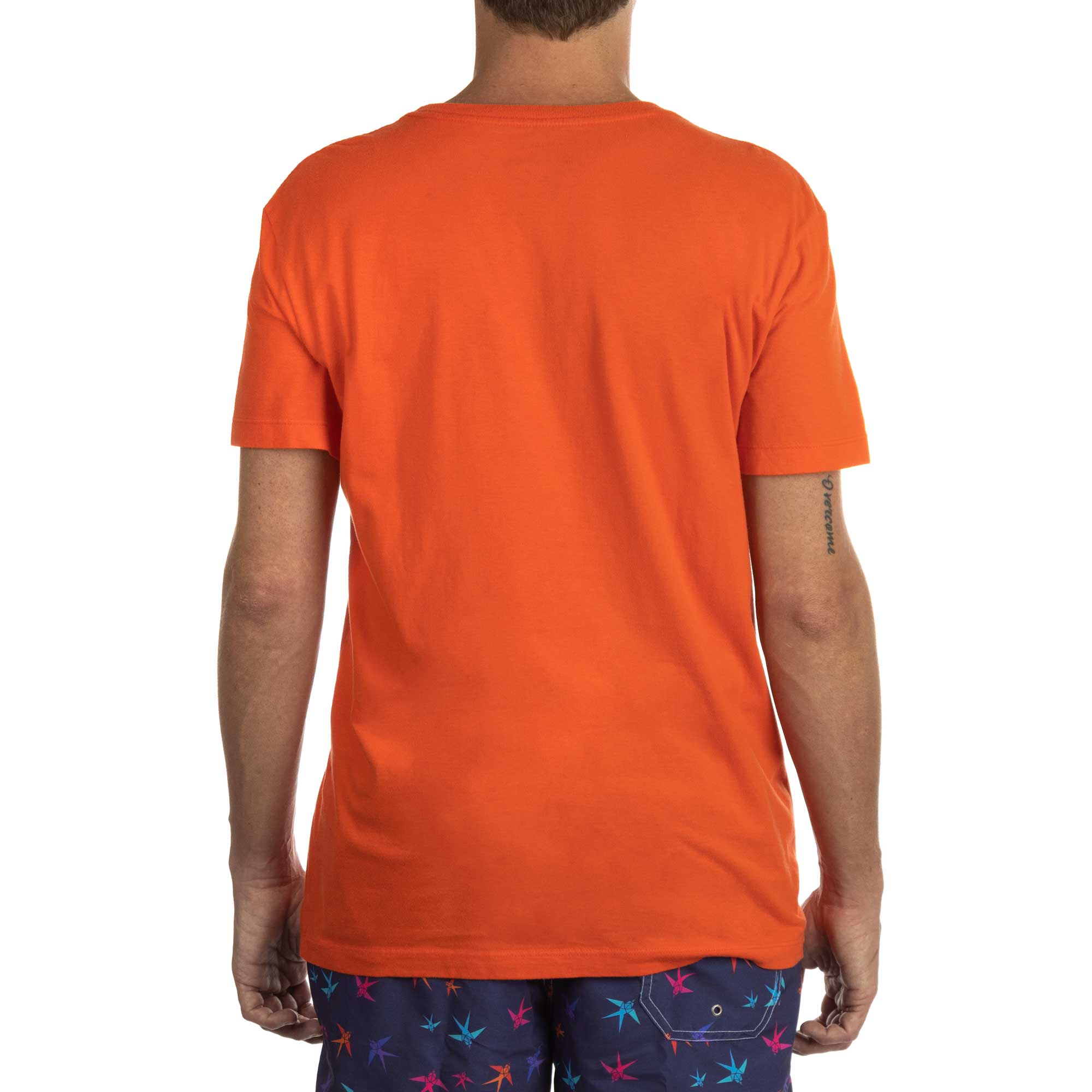 Camiseta Osklen Brasão Vintage Elements Masculino Vermelho Alaranjado