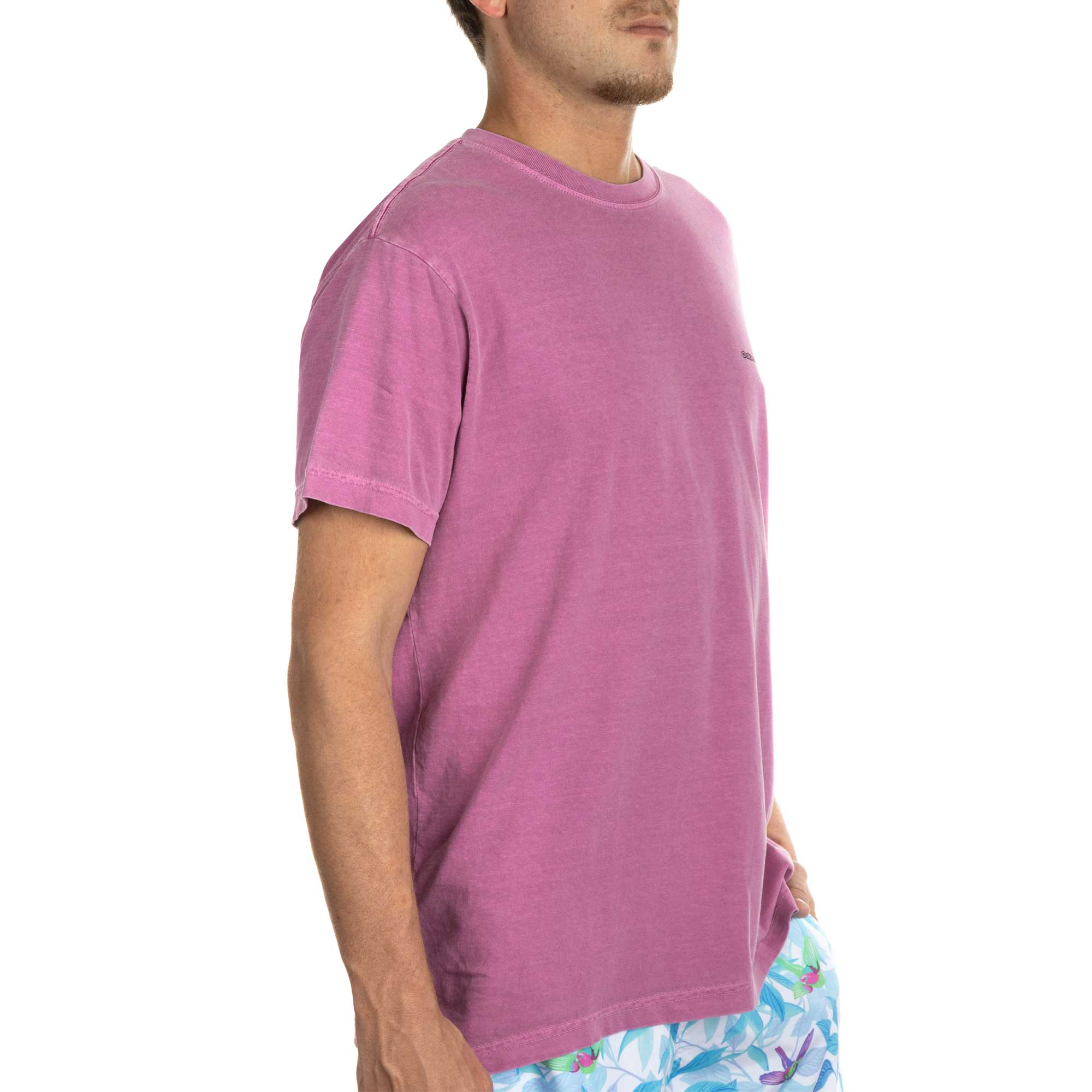 Camiseta Osklen Sonus Manga Curta Masculino Rosa