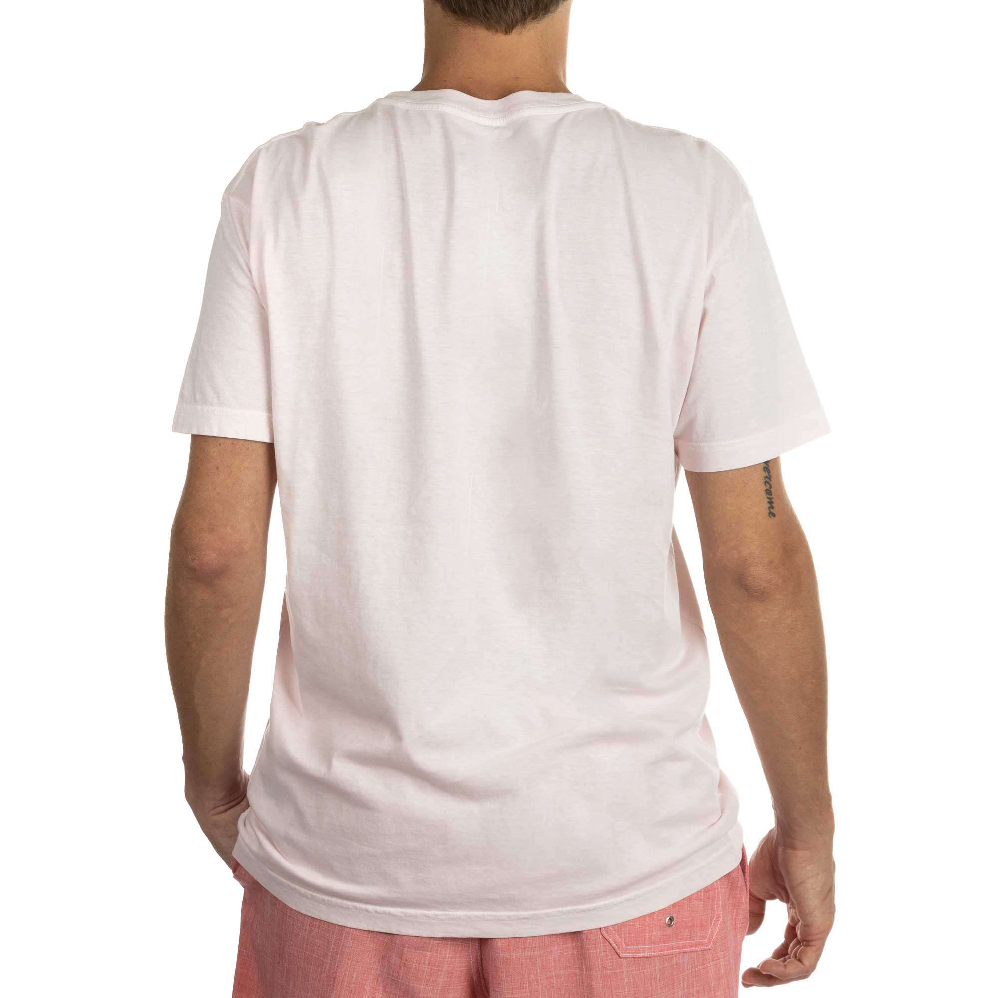 Camiseta Osklen Stone Brasão Manga Curta Masculino Rosê Claro