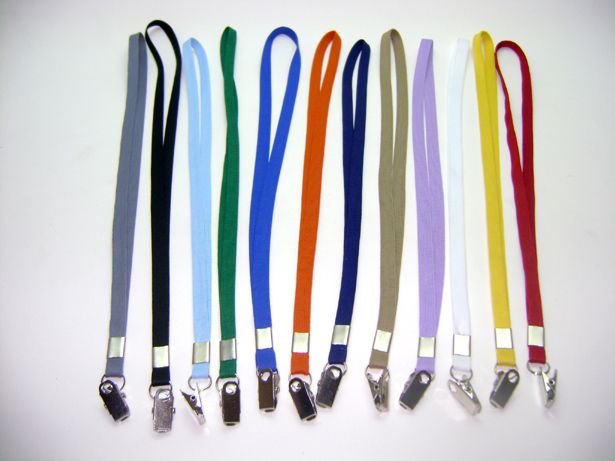 Cordões Coloridos para Crachás Largura 12 mm (100 peças)