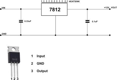 12x CI Regulador de Tensão 7812 | Regula para 12v até 1A