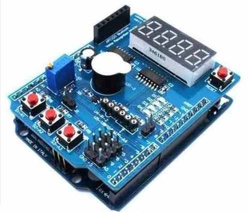 Shield de Aprendizado Eletrônico Multifunção para Leigos - Compatível com Arduino