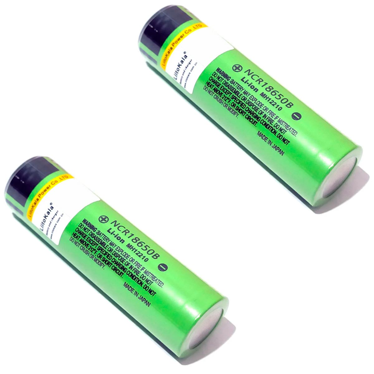 2x Bateria de Lítio 3,7V 18650B Recarregável para Reposição de Pack BMS 1S 2S - LiitoKala