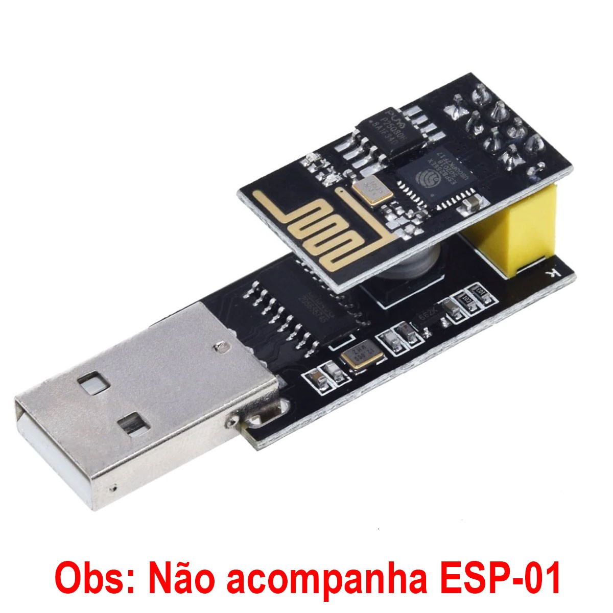 Adaptador / Gravador USB Serial para Programar ESP-01 - CH340G