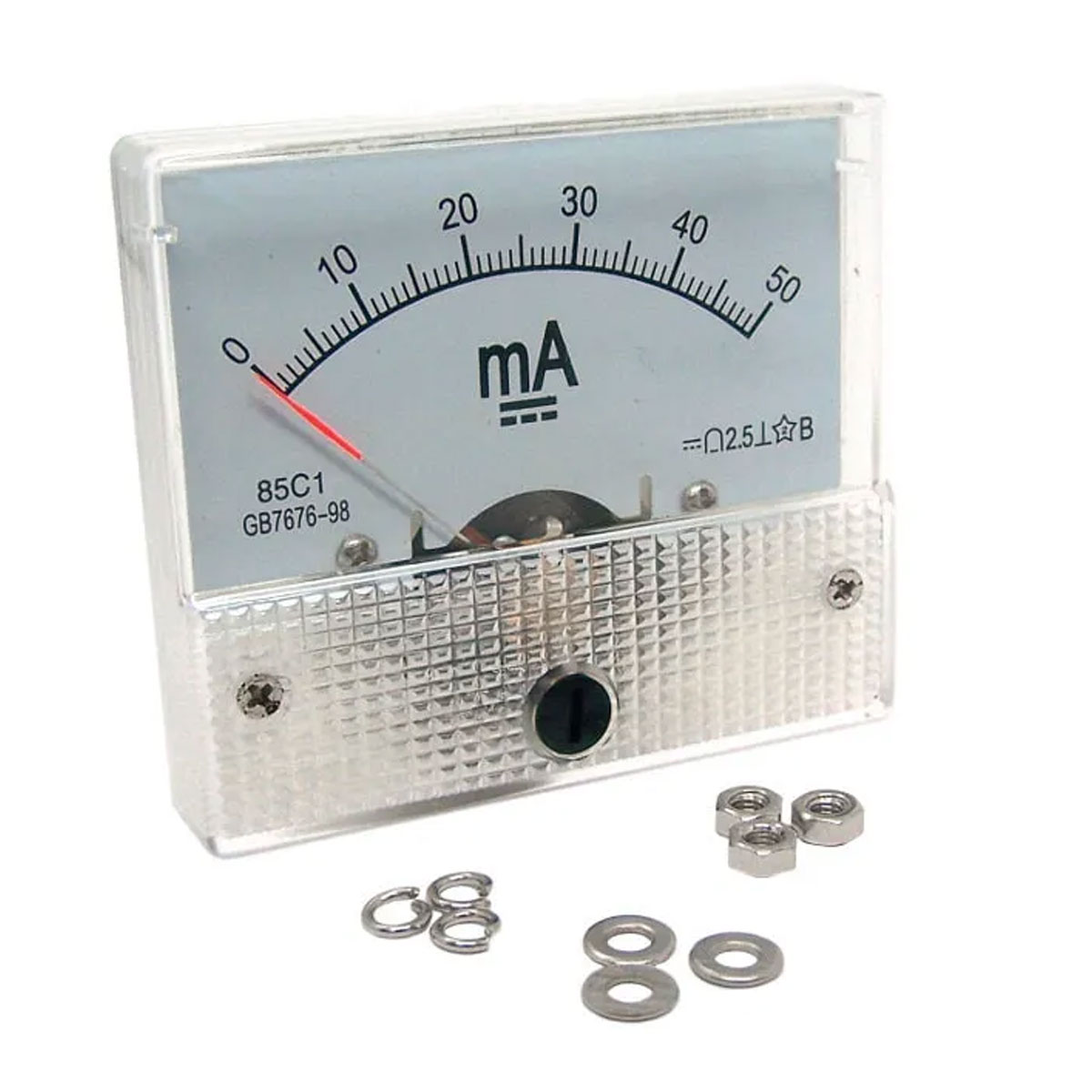 Amperímetro Analógico 0 a 50 mA - 85C1