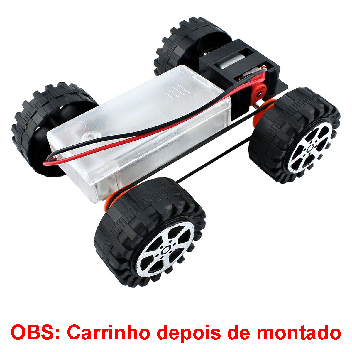 Carrinho Robô - Chassi Metálico para Robótica Educacional - F17924