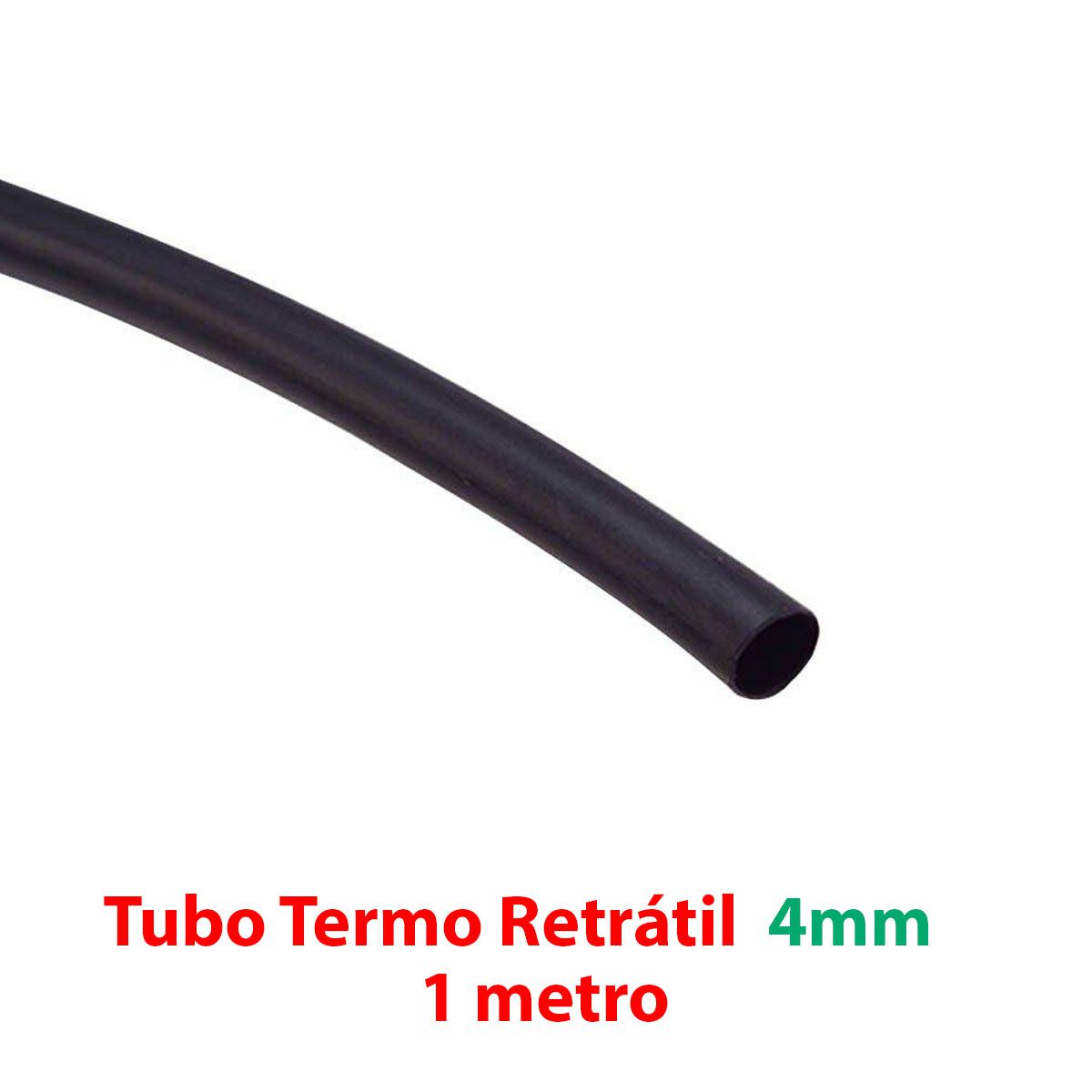 Espaguete Isolante Espessura 4mm / Tubo Termo Retrátil | Comprimento 1 Metro