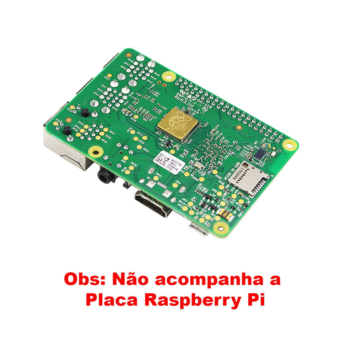 Fonte Raspberry Pi 3 5v 3A Micro USB liga/Desliga + Dissipadores