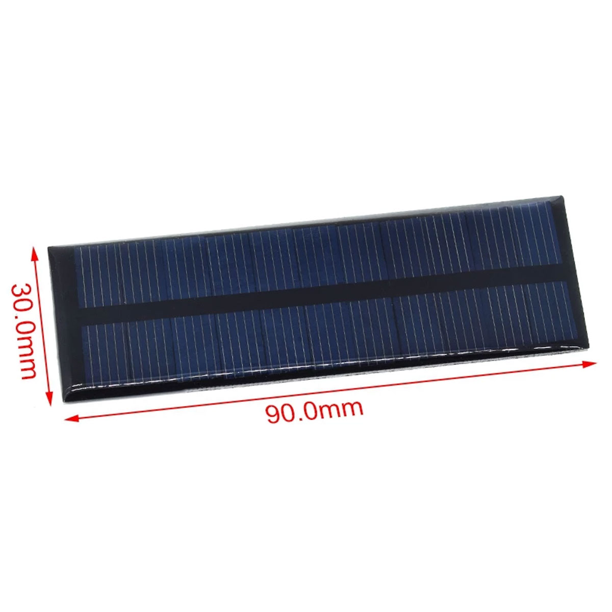 Mini Painel / Placa / Célula de Energia Solar Fotovoltaica 5,5V 70mA 0.38w com Fio soldado