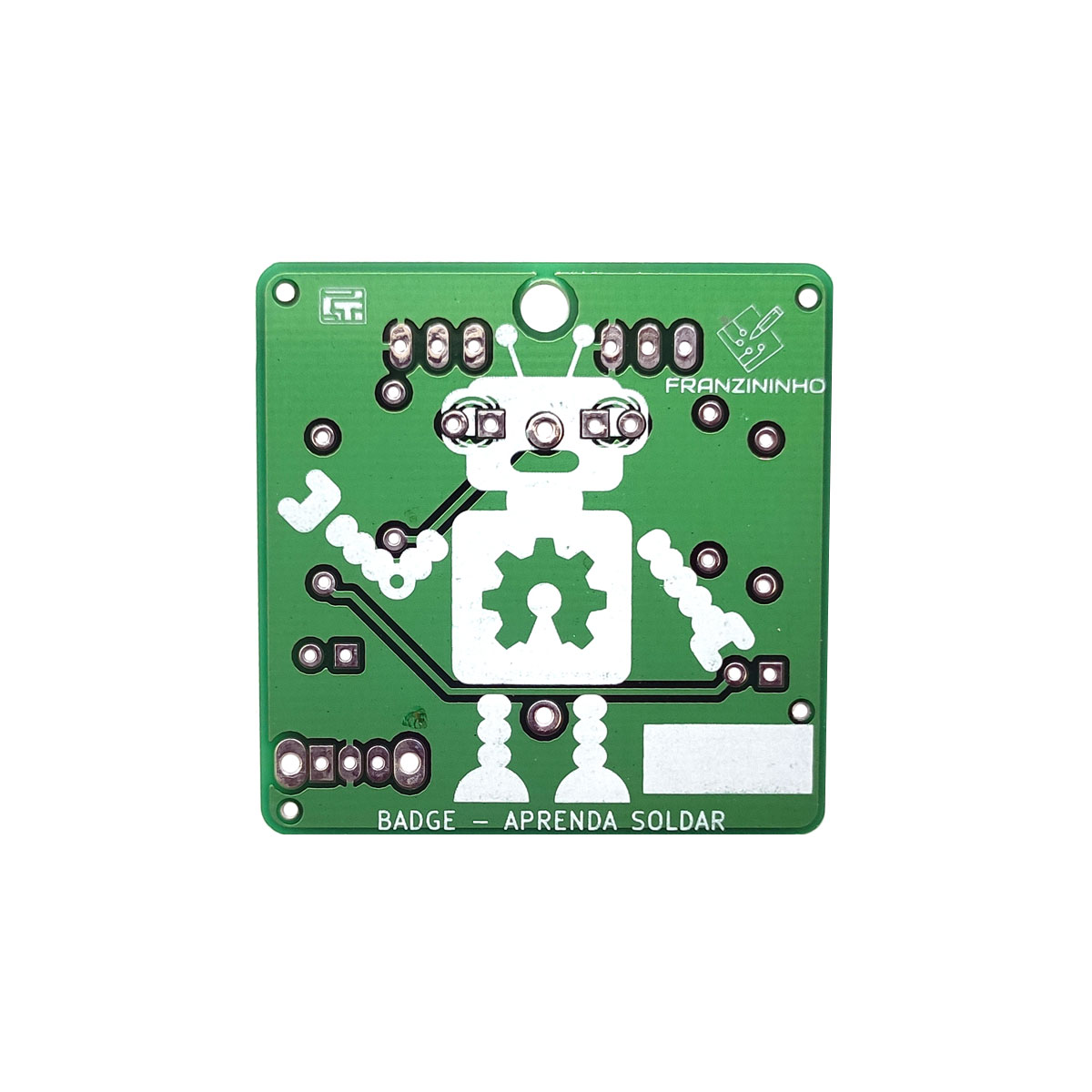 Placa Badge: Aprenda a Soldar - Apenas a placa SEM componentes - 10 Unidades
