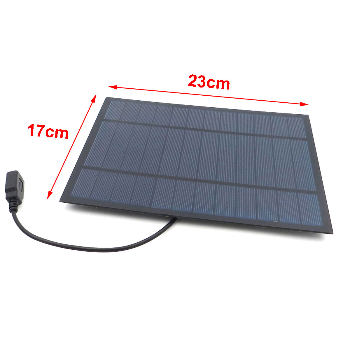 Placa / Célula / Painel Solar com Saída USB 6v 6W