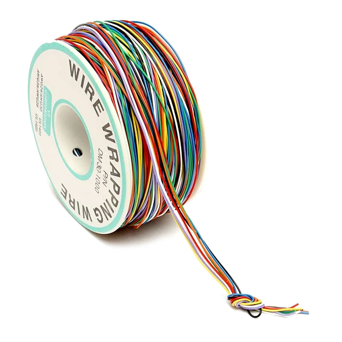 Rolo 120 metros fio Wrapping Wire Wrapp 30 AWG com 8 cores  (15m de cada cor)