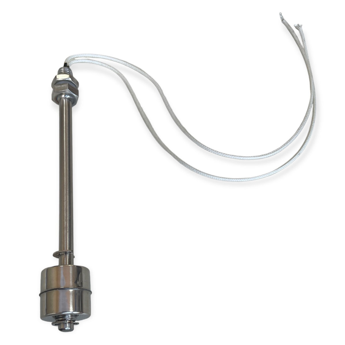 Sensor de Nível / Chave boia em aço inox para medir nível de líquidos 150mm de comprimento