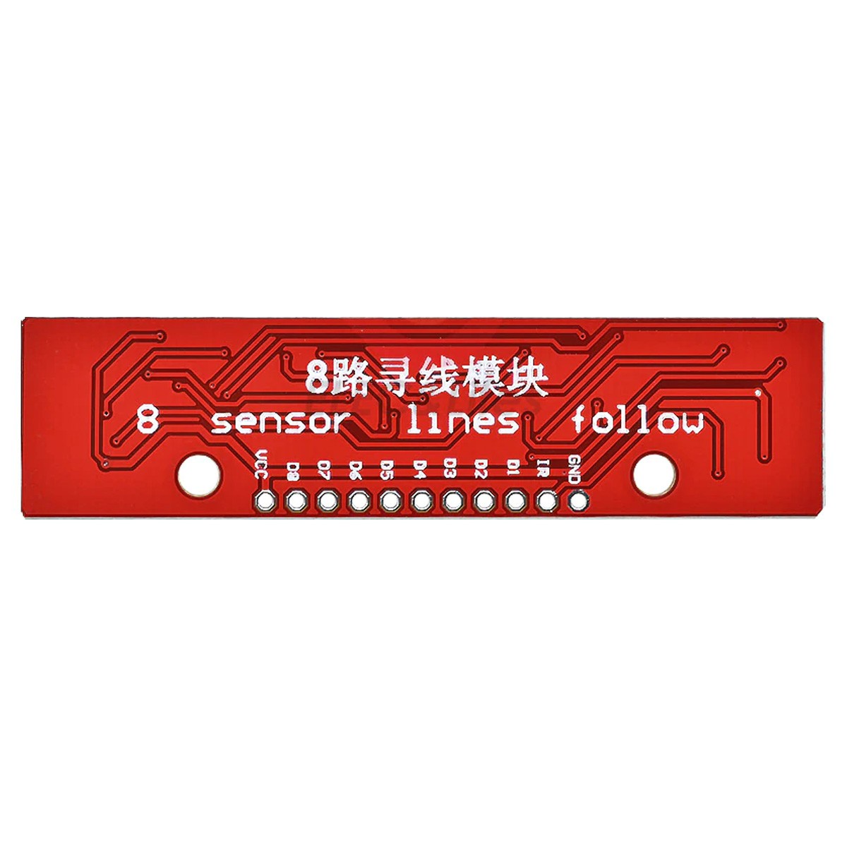 Sensor de Refletância Digital Similar ao QTR-8RC com 8 Sensores Infravermelhos de Linha