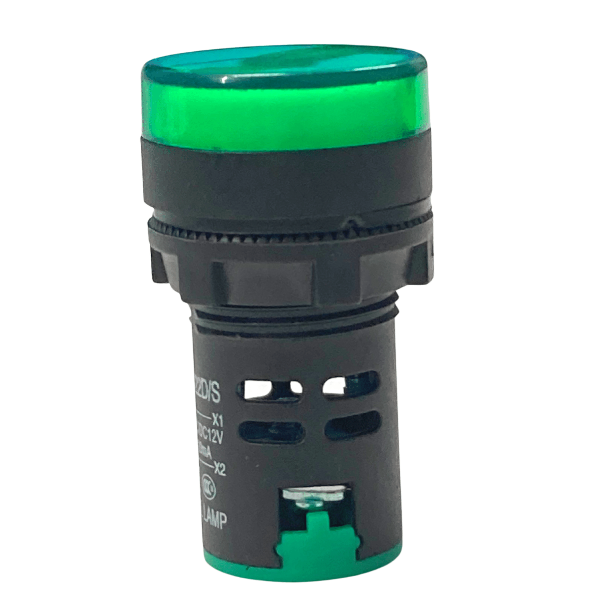 Sinalizador / Indicador Luminoso LED Verde 22mm 12V DC / AC