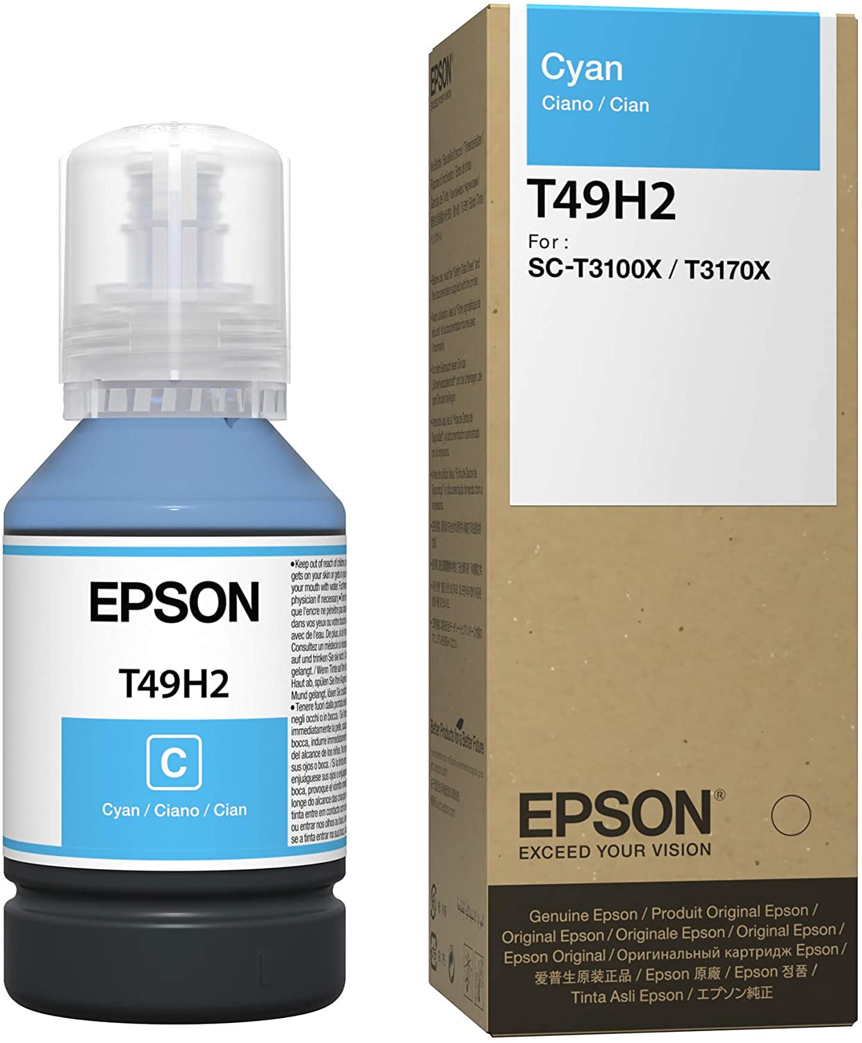 T49H2 - Tinta Epson UltraChrome XD2 140ml - Ciano