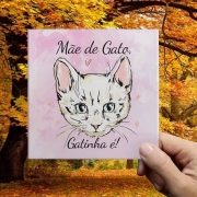 Azulejo Decorativo Mãe de Gato
