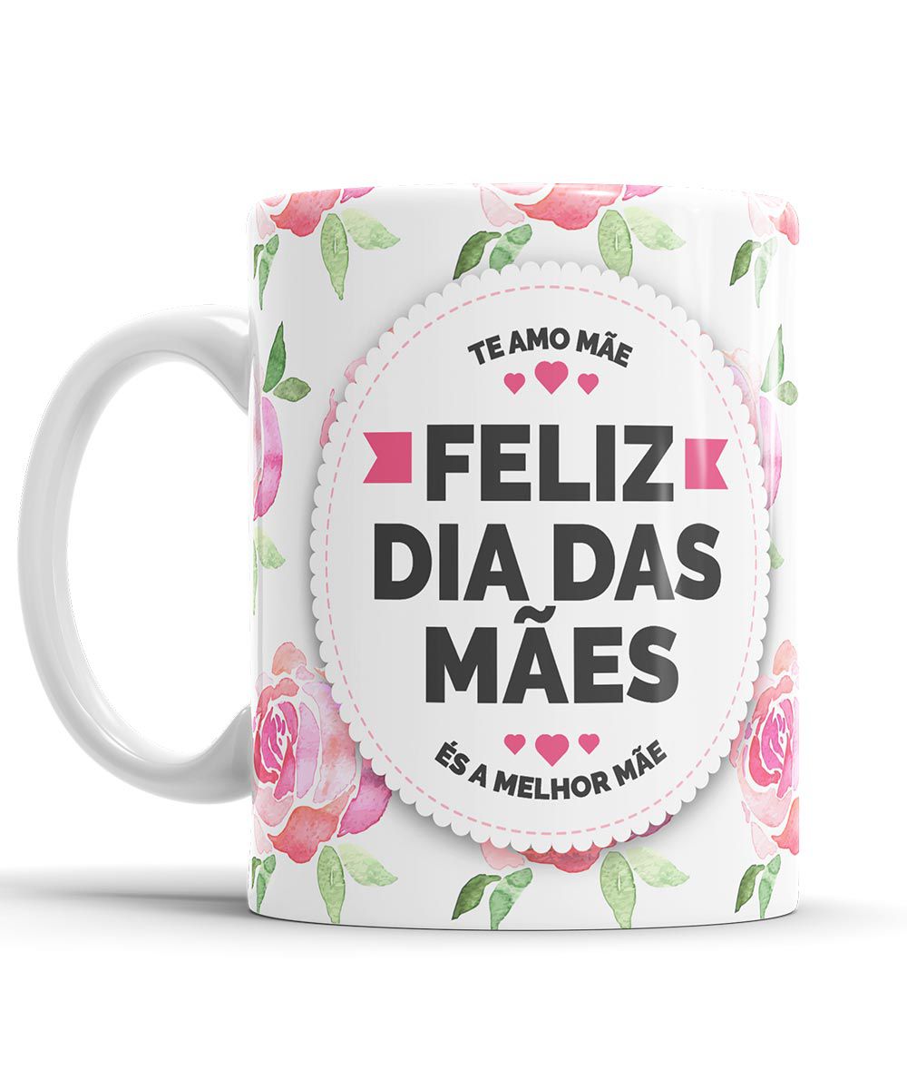 Kit de Presente Dia das Mães Almofada Caneca + Saquinho + Almochaveiro  Mãe  Amor mais bonito que Existe