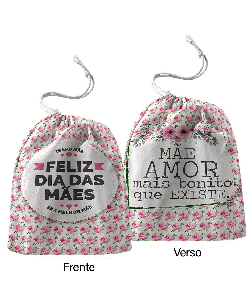 Kit de Presente Dia das Mães Almofada Caneca + Saquinho + Almochaveiro  Mãe  Amor mais bonito que Existe